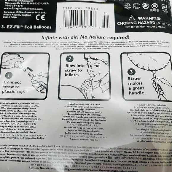 Hannah Montana Pack of 3-EZ_FILL Foil Balloons - Picture 3 of 3